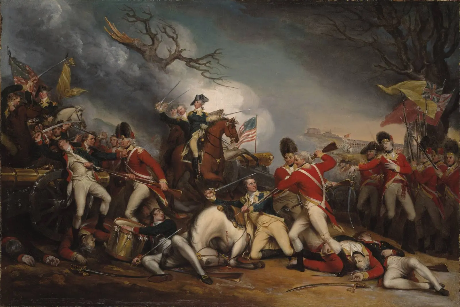 The Death of General Mercer at the Battle of Princeton, 3 January 1777 (John Trumbull).