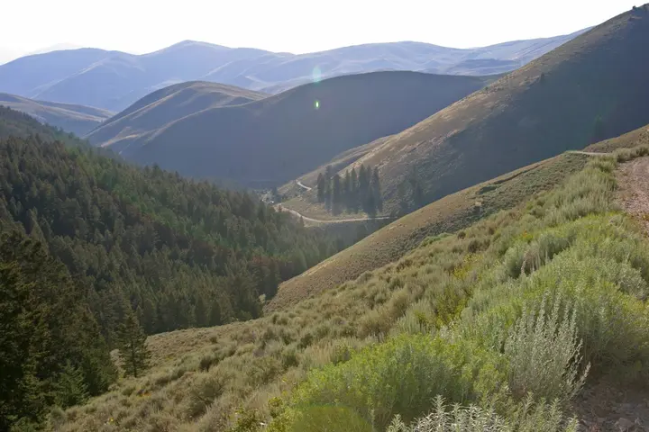 Lemhi Pass on the Continental Divide, where Lewis crossed into present Idaho on 12 August 1805.