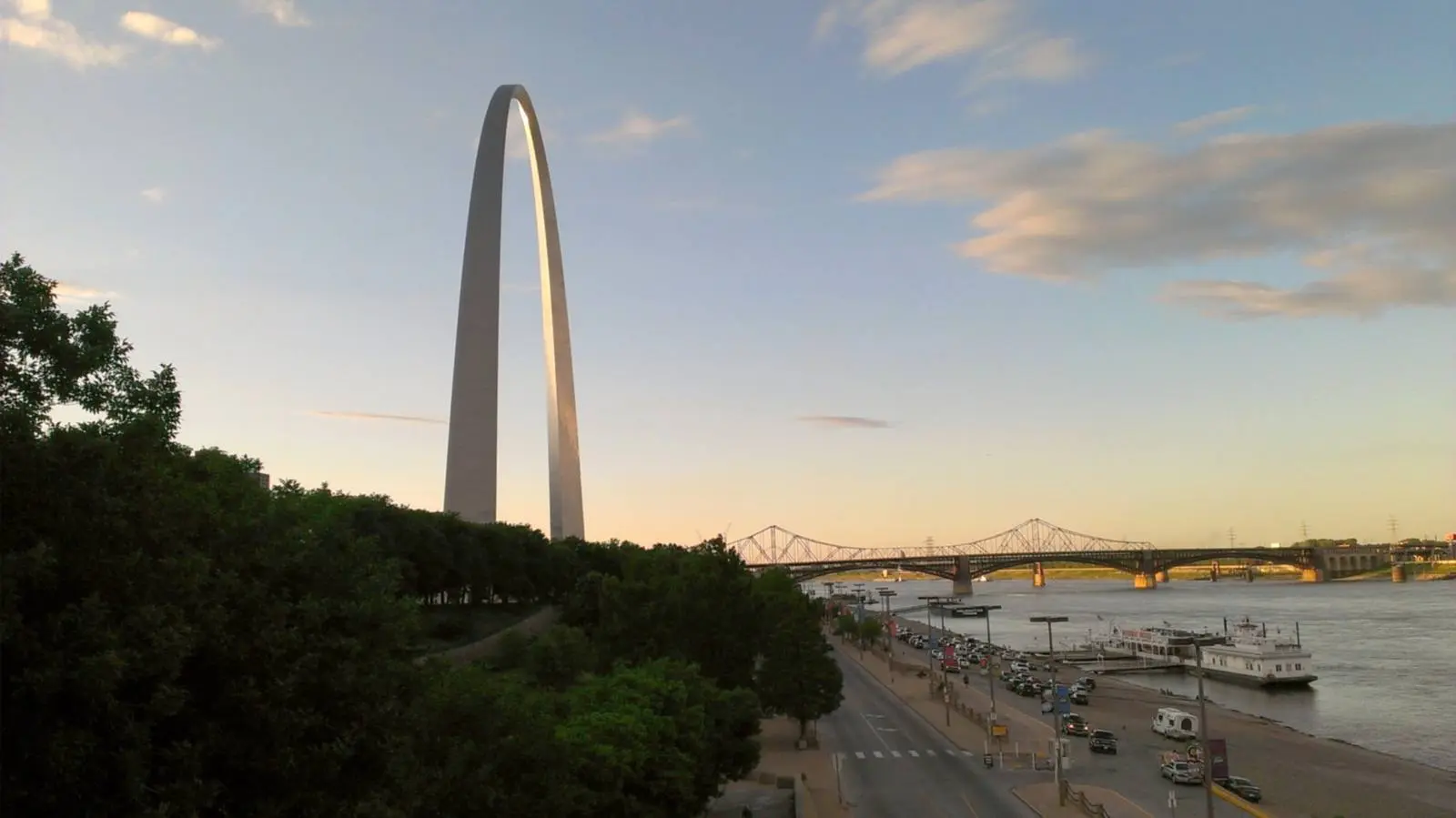 The Gateway Arch over the Mississippi at St. Louis, where the American flag went up over Upper Louisiana on 10 March 1804. The arch is the national memorial to Jefferson’s vision of a continental nation.