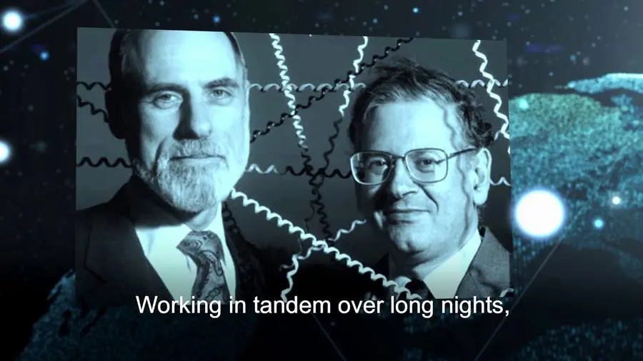 Vint Cerf and Bob Kahn in a Franklin Institute tribute