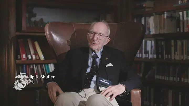 A Chosin veteran recalls the battle in "Marines Remember the Battle of the Chosin Reservoir" (video still)
