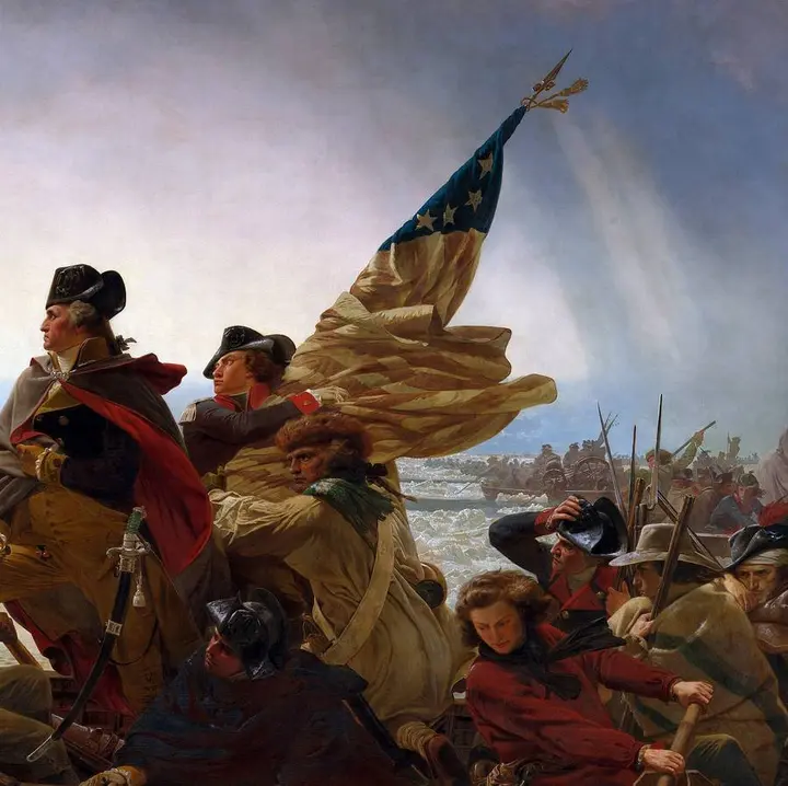 Detail of Washington Crossing the Delaware (Emanuel Leutze, 1851).