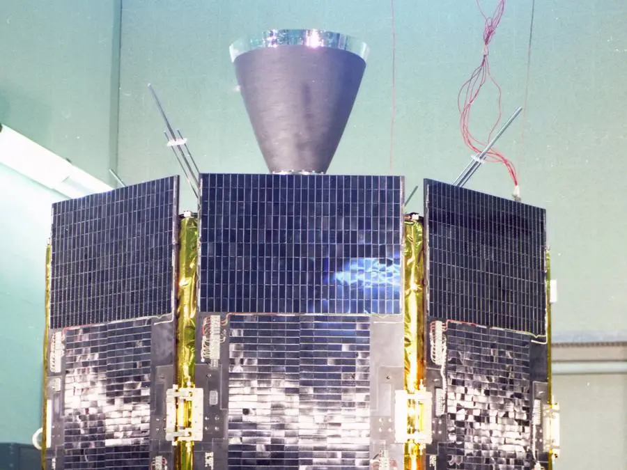 Navigation Technology Satellite 2, built by the Naval Research Laboratory and launched in 1977 with atomic clocks aboard.