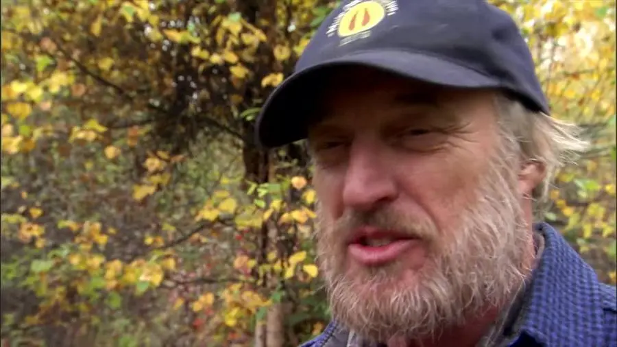 Ken Deardorff in the National Park Service film about his Alaska homestead.