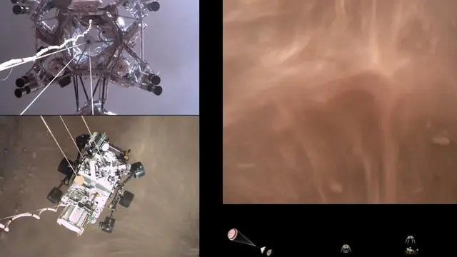 Thumbnail: Perseverance Rover's Descent and Touchdown on Mars