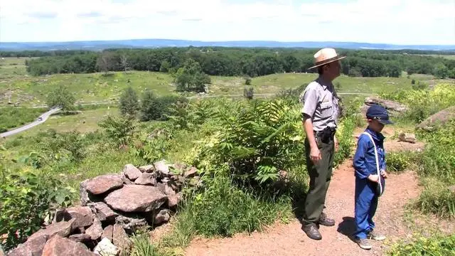 Ranger Matt Atkinson on Little Round Top (video thumbnail).