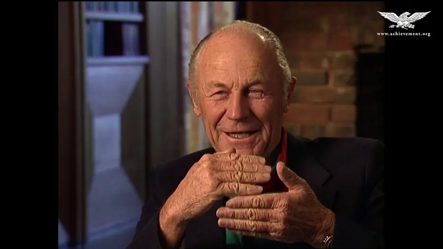 Gen. Chuck Yeager during his Academy of Achievement interview.
