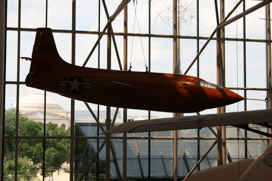 Glamorous Glennis hanging at the National Air and Space Museum in Washington, D.C.