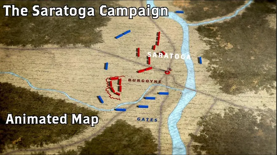 The Saratoga Campaign animated map, American Battlefield Trust.