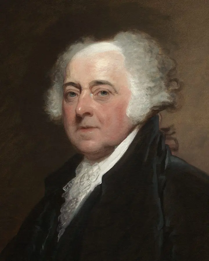 John Adams, the Declaration's fiercest champion in Congress, painted by Gilbert Stuart, c. 1800-1815.