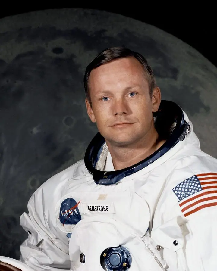Neil A. Armstrong, Apollo 11 commander, in his official crew portrait, July 1969