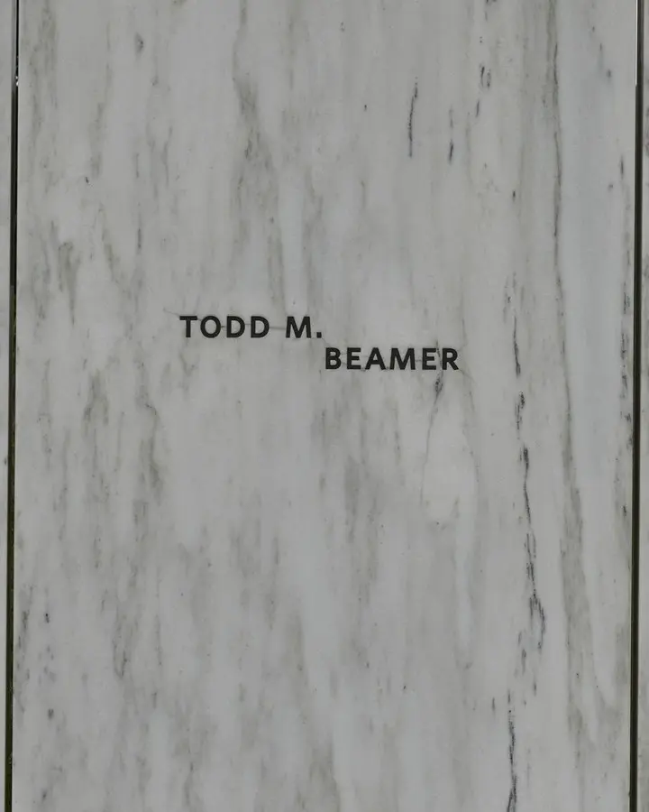 Todd Beamer’s name on the Wall of Names, Flight 93 National Memorial
