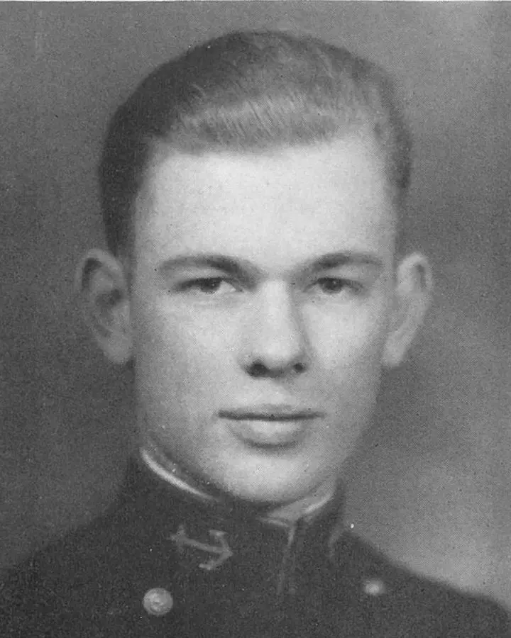 Richard H. Best as a Naval Academy midshipman, 1932.
