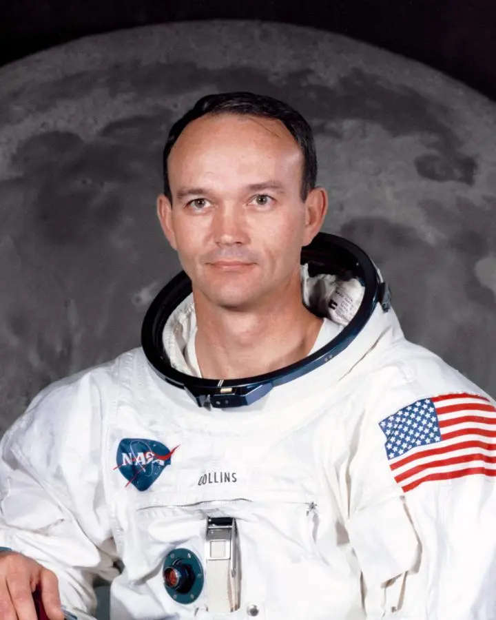 Michael Collins, Apollo 11 command module pilot, in his official crew portrait, July 1969