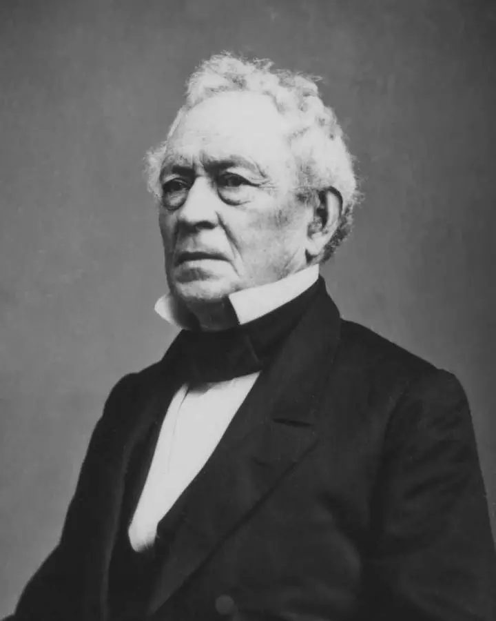 Edward Everett, the orator of the day at Gettysburg, photographed by Mathew Brady about 1863.