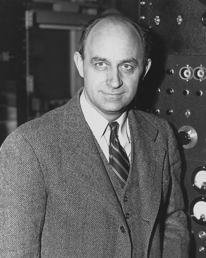 Enrico Fermi, who led the team that started the first nuclear reactor, in the 1940s.