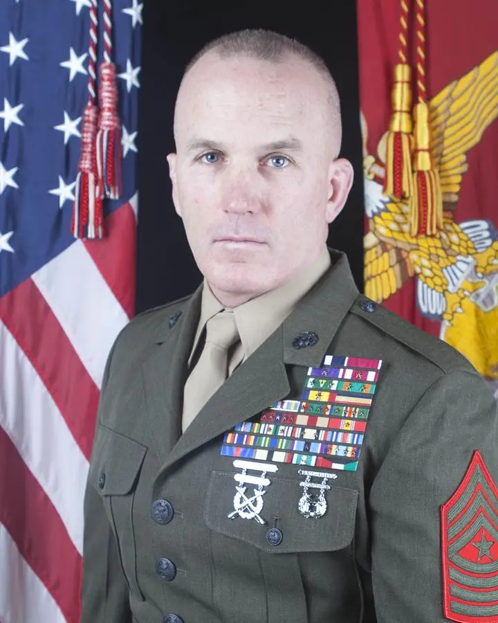 Sgt. Maj. Bradley A. Kasal, official U.S. Marine Corps portrait.
