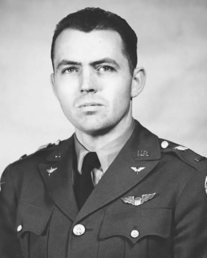 Lt. Ted W. Lawson of the 17th Bombardment Group, pilot of the Ruptured Duck.