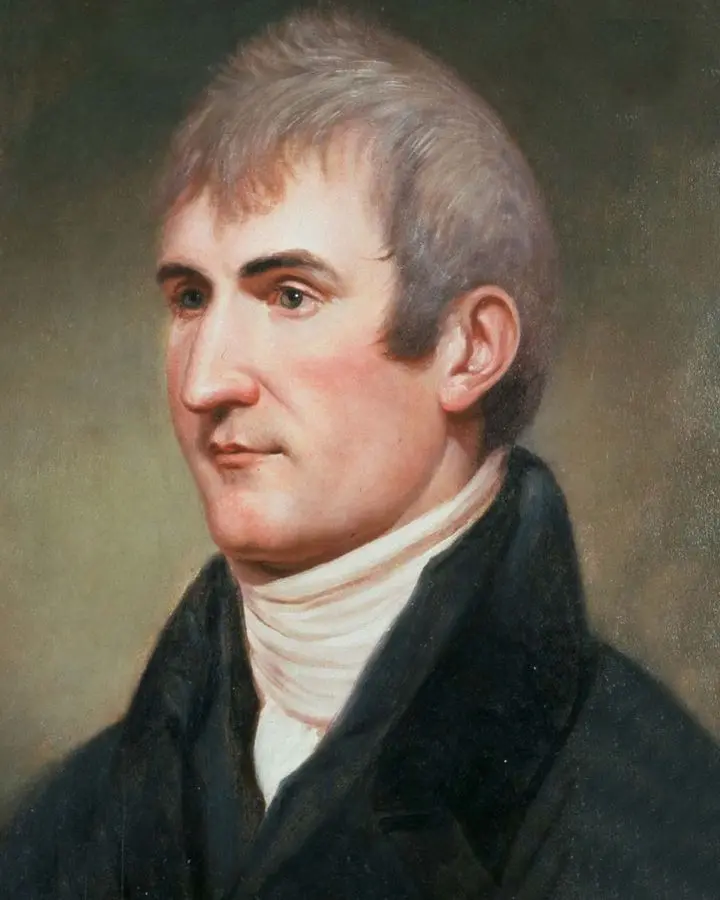 Meriwether Lewis, painted by Charles Willson Peale, about 1807.