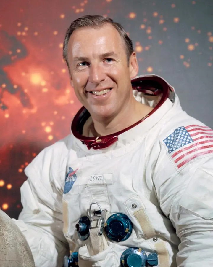 Jim Lovell, Apollo 13 commander, in his official crew portrait, 1970