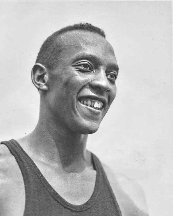 Jesse Owens at the U.S. Olympic trials, July 1936