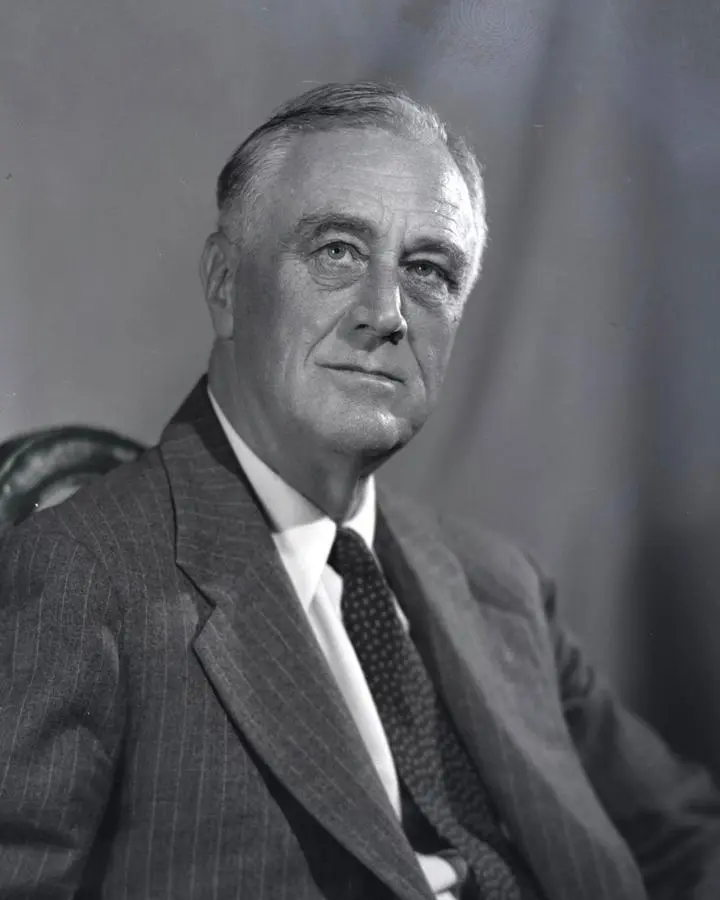 President Franklin D. Roosevelt, Hyde Park, New York, 21 August 1944.