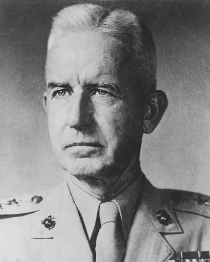 Gen. Oliver P. Smith, USMC, who commanded the 1st Marine Division at the Chosin Reservoir