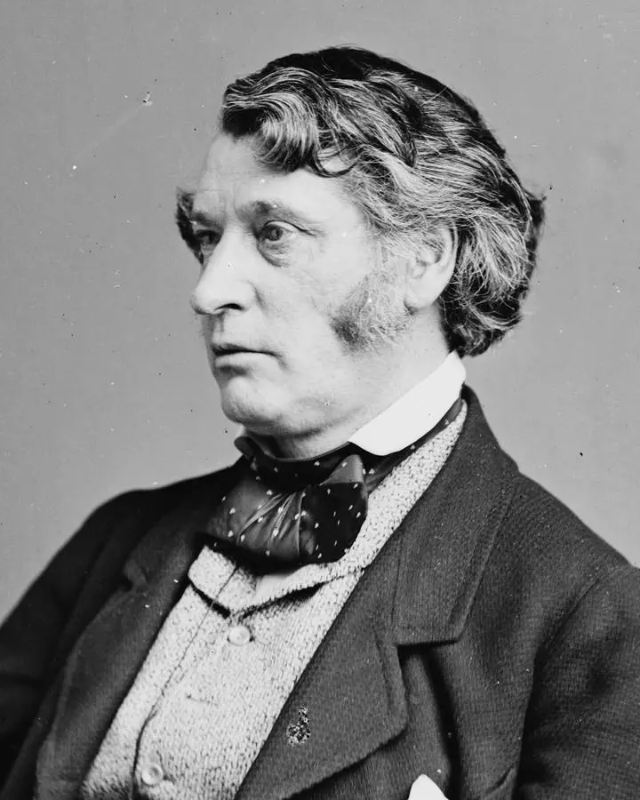 Senator Charles Sumner of Massachusetts, chairman of the Senate Committee on Foreign Relations.