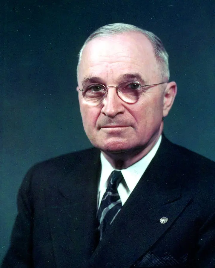 President Harry S. Truman, about 1947.