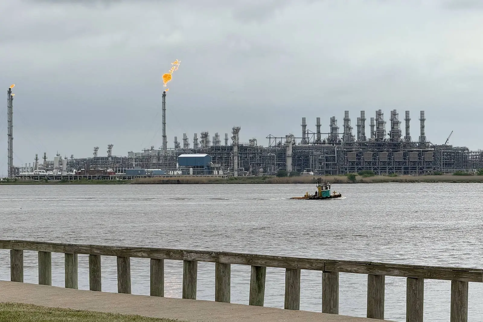 Cheniere’s Sabine Pass LNG terminal in Cameron Parish, Louisiana, where the first shale-era export cargo sailed in 2016