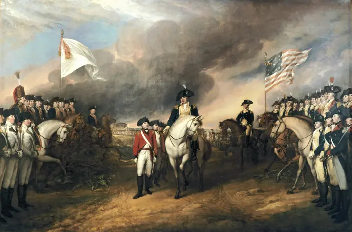 Surrender of Lord Cornwallis (John Trumbull, 1820)